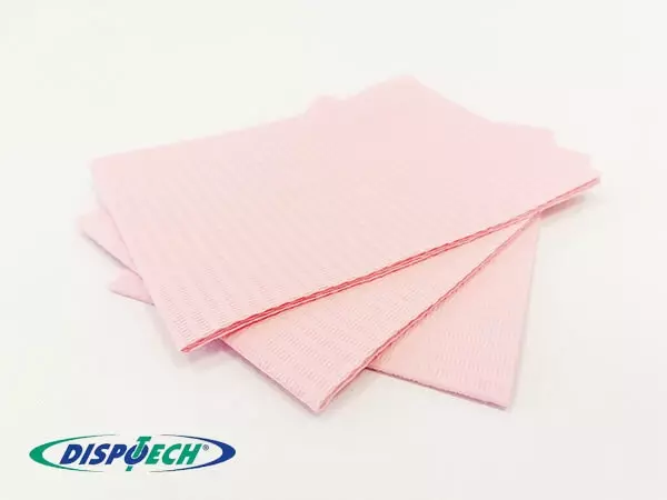 Nyálkendő lapok 500db rózsaszín 2+1rétegű - Dispotech