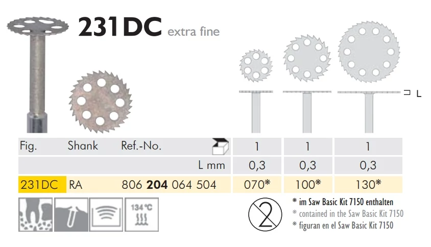 Gyémánt korong 231DC204130, 1db