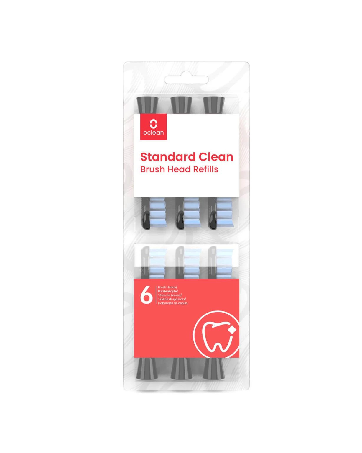 Oclean X Pótfej (6db) Fekete P2S5 Standard Control