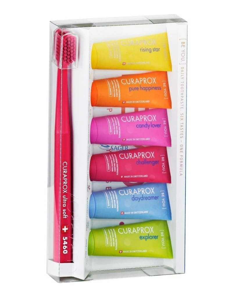 Curaprox Be You 6-pack 6x10ml fogkrém + 5460 fogkefe