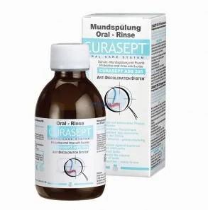 Curasept ADS 205 klórhexidin tartalmú szájvíz (0,05% CHX, 0,05% F, 200 ml)