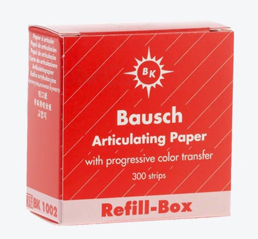 Artikulációs papír ut. BK02 piros 200µ 300db