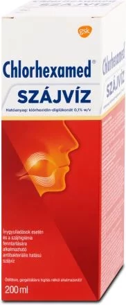 Chlorhexamed szájöblítő, szájvíz, 200 ml