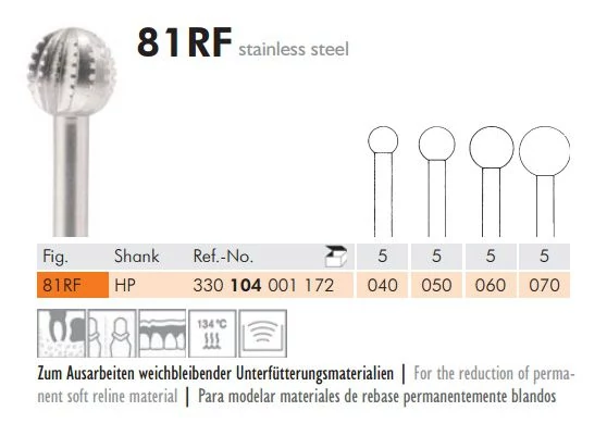 Acélfúró rozsdamentes 81RF104070