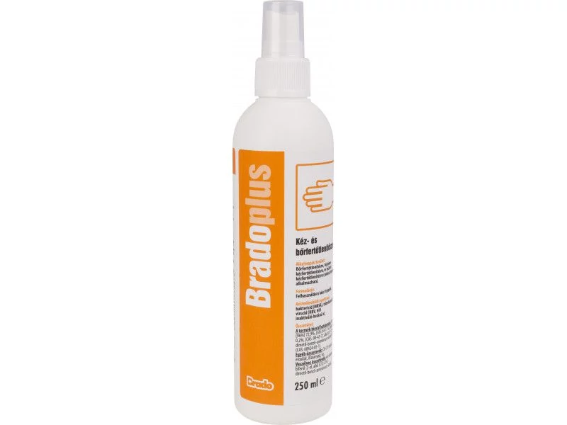 Bradoplus kéz- és bőrfertőtlenítő 250ml pumpás