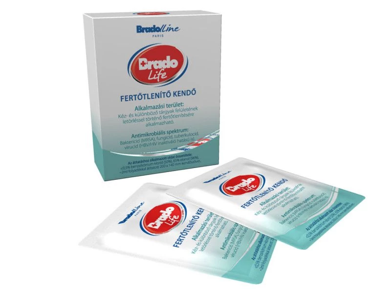 Bradolife Fertőtlenítő Kendő 5Db
