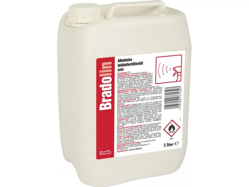 Bradolin Alkoholos Felületfertőtlenítő Szer 5L