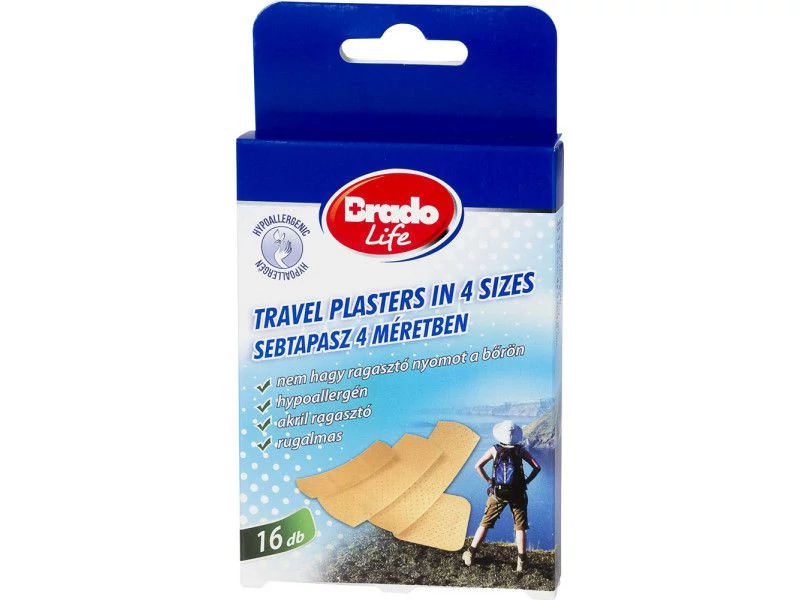 BRADOLIFE SEBTAPASZ 16DB TRAVEL 4 FÉLE MÉRETBEN