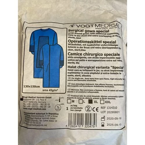 Sebészeti ruha, Speciális, steril - XL (közeli lejárat 2025.09)