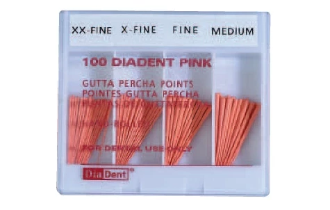 Dia-Pink guttapercha F, 21mm 100db - Diadent