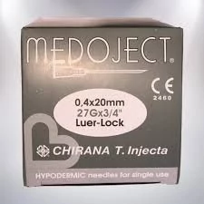 Injekciós tű 27G x 3/4, 100 db steril