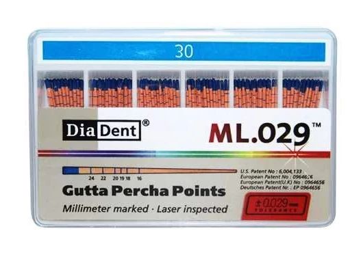 Guttapercha csúcs ML.029 ISO 30 120db - Diadent