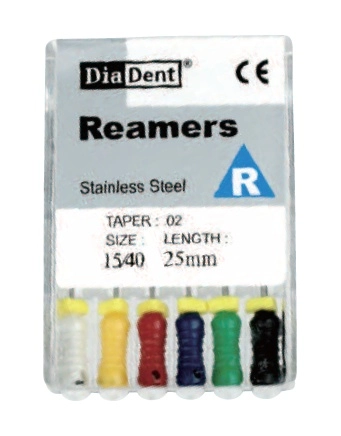 Reamers(SS) 25mm #15/40 - Diadent