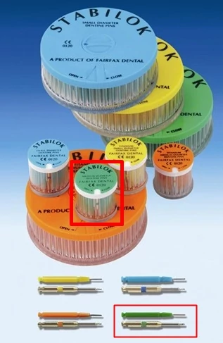 Stabilok zöld 20db acél 0,76mm - FAIRFAX DENTAL