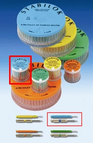 Stabilok kék 20db acél 0,6mm - FAIRFAX DENTAL