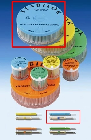 Stabilok kék 100db acél 0,6mm - FAIRFAX DENTAL