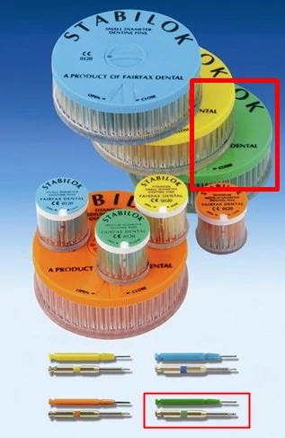 Stabilok zöld 100db acél 0,76mm - FAIRFAX DENTAL
