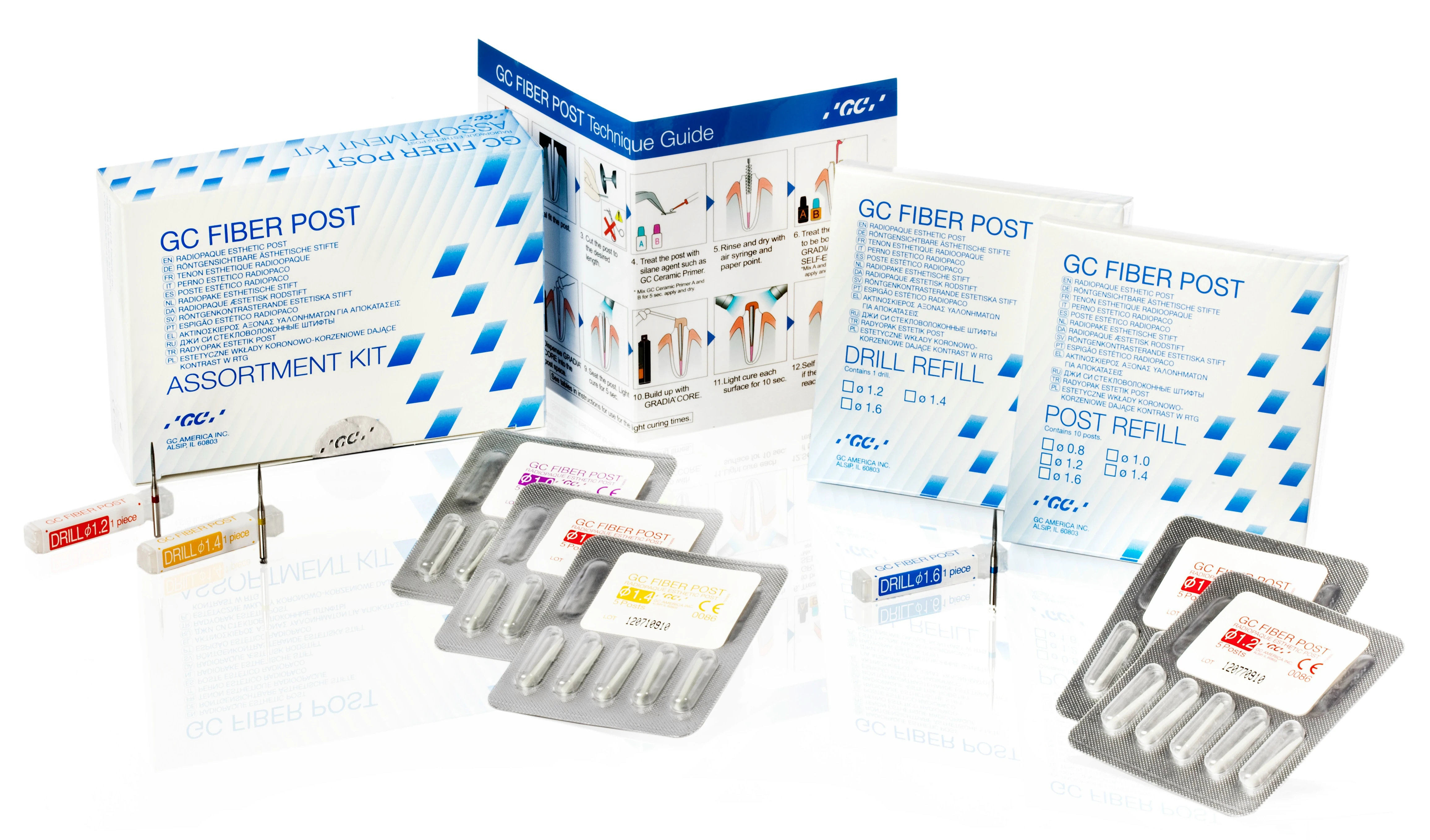 Fiber Check Post GC Fiber Post, Assortment Kit (3 x 5 Fiber Posts) - GC - MEDent.hu ...